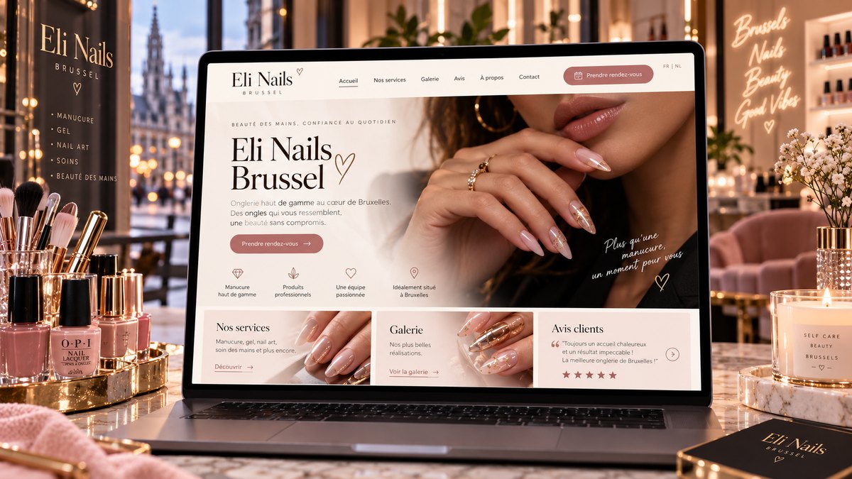 Aperçu visuel du projet Eli Nails Brussel