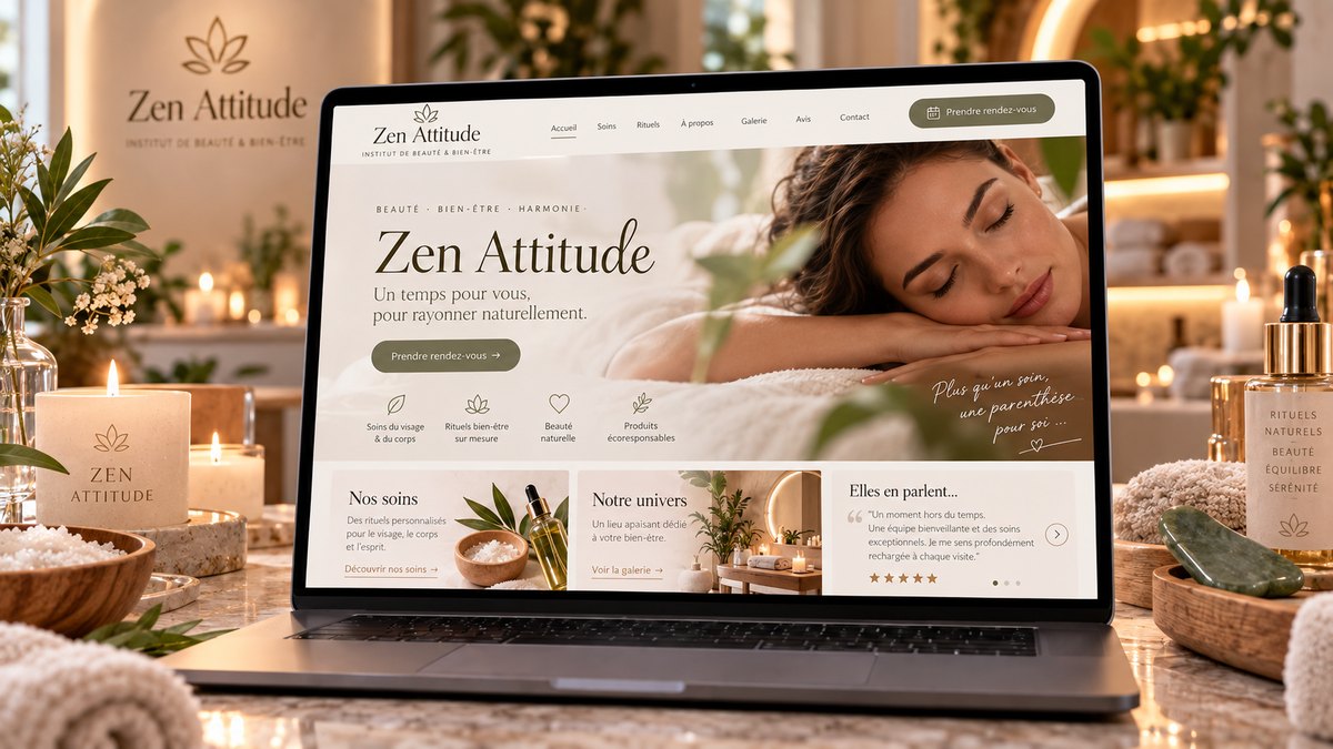 Aperçu visuel du projet Zen Attitude